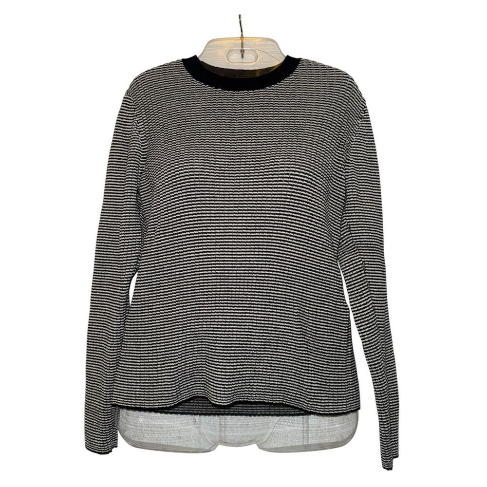 Black and white striped Levi’s sweater